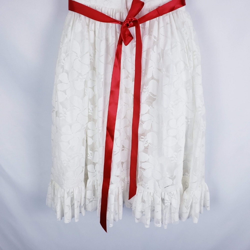 David's Bridal Flower Girl / Communion Lace Dress - Picture 6 of 8
